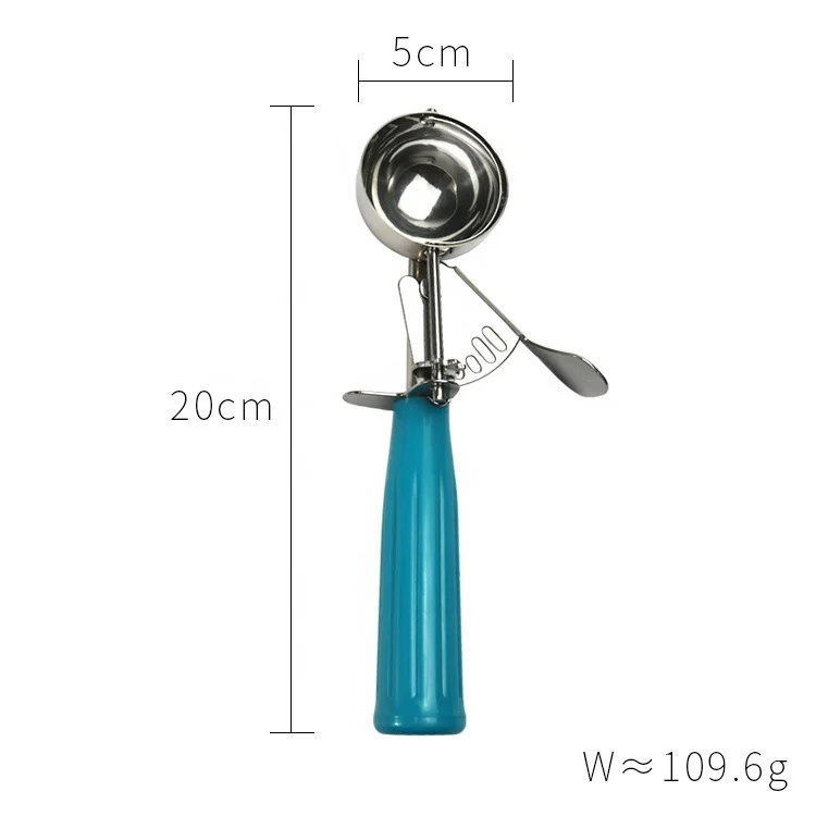 
Hot Sales Food Grade Stainless steel ice cream spoon Multi-functional Ice Cream Scooper Fruit ball scoop Watermelon ball scoop 