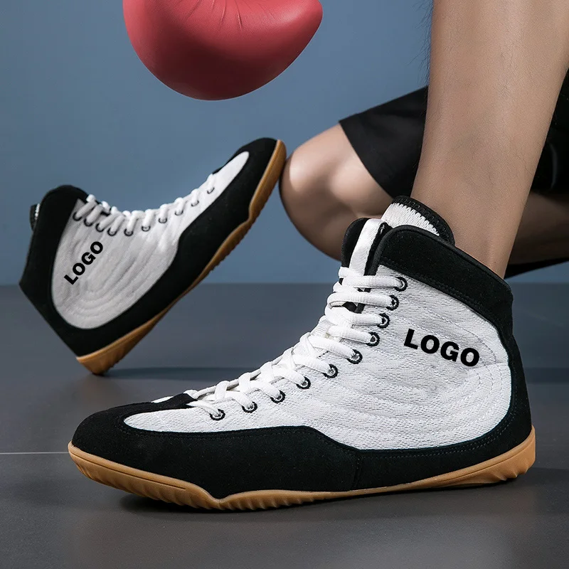 Custom High-top Combat Training Bodybuilding Shoes Boxing Shoes For Men