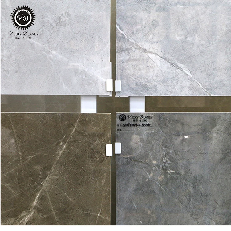 Glaze polished grey 600x600 ceramic marble look porcelain tile floor