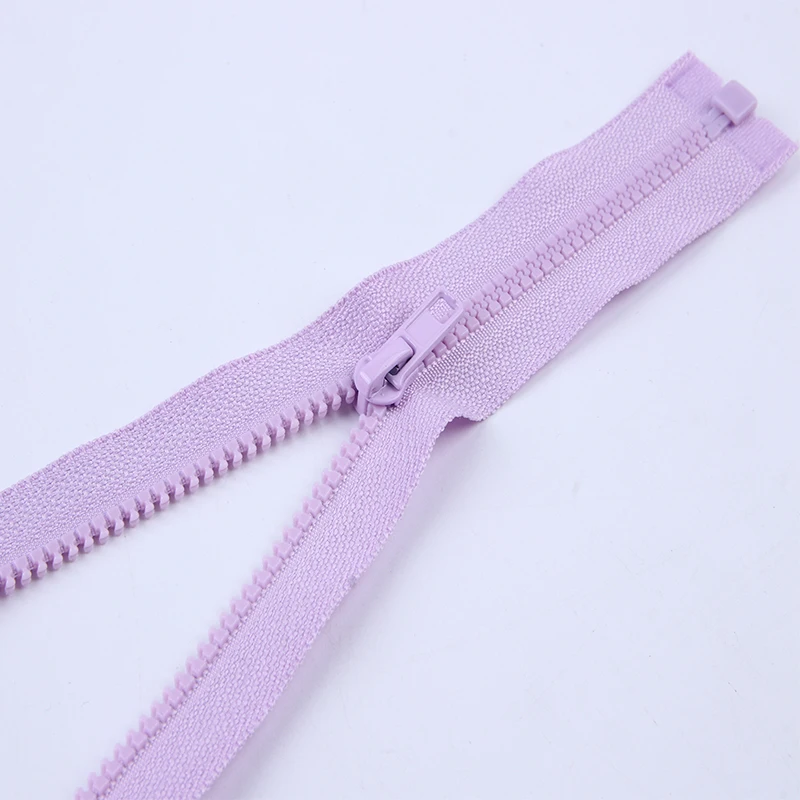 Separating jacket zippers for kids clothes resin zipper no.3 no.5 custom colorful tape open end plastic vislon zipper