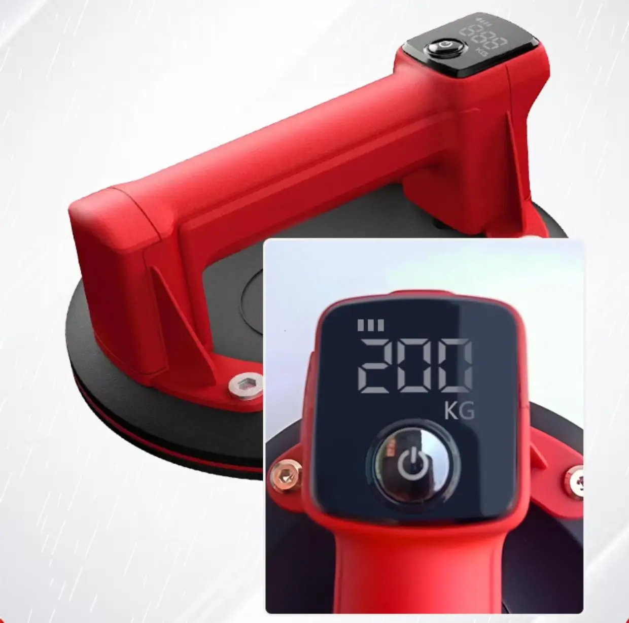 SHIJING P618A Digital Display Intelligent Electric Vacuum Suction Cup Tile Glass Lifting, Electric Tile Vacuum Suction Cup