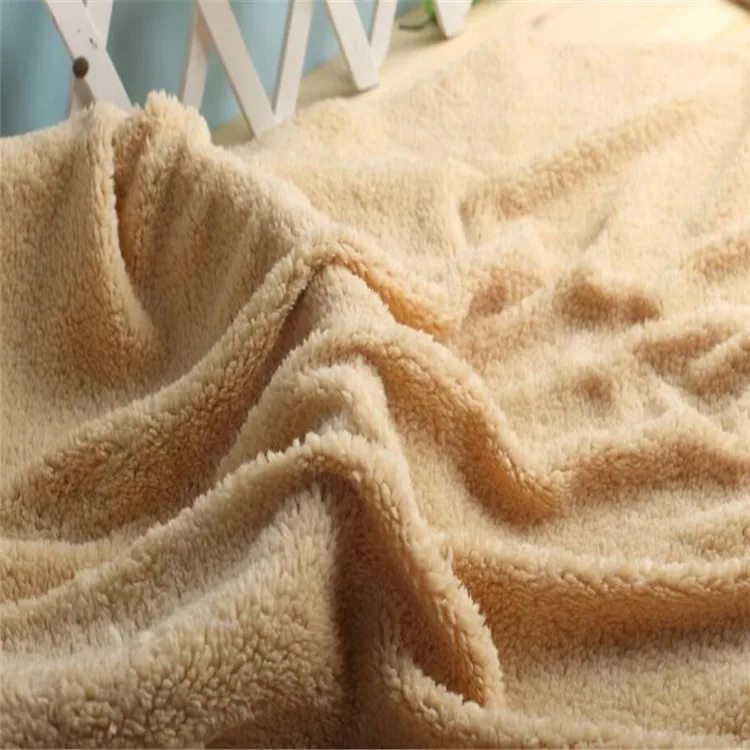 
Wholesale high quality 100% polyester sherpa fleece teddy bear fur fabric for garment 