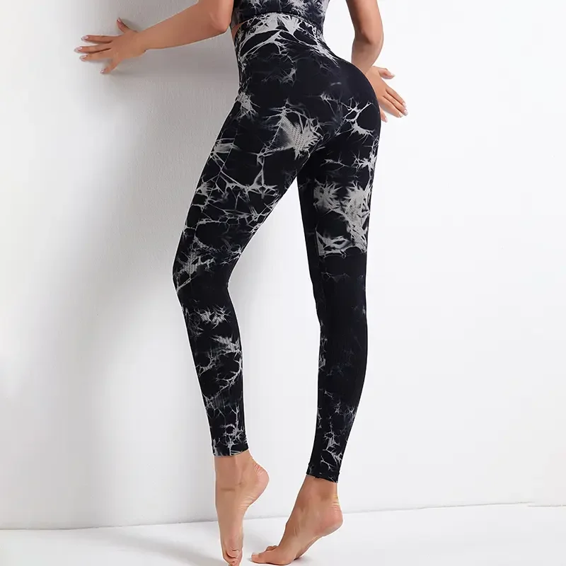 Buttery Soft Toddler Thermo Sweat All In Motion Seamless Butt Lift Waist Shaper Tie Dye Leggings For Women