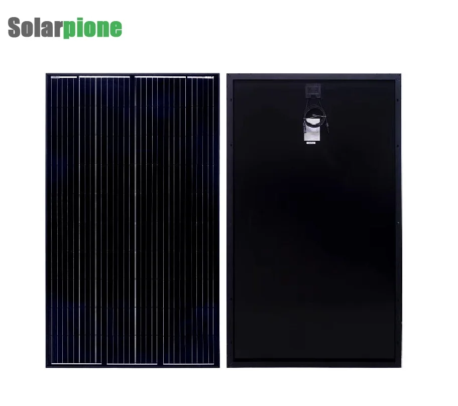 Solarpione 182mm 400w 108 Half cells 385w 390w 410w  ALL BLACK high efficiency solar panels for home mini solar energy storage