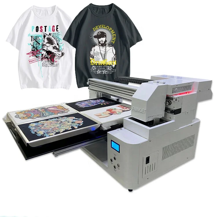 A1-DTG-Printer непосредственно на одежду 6090 DTG принтер с двумя головками легко поддерживать высокое качество футболки печатная машина