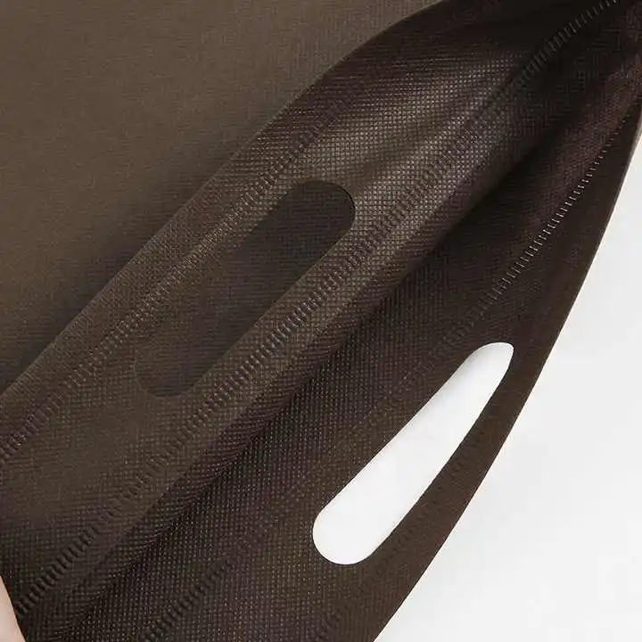 wholesale Custom Printed Logo Gift Packaging Portable Multi Color D Cut Shopping Non Woven Carry Bags