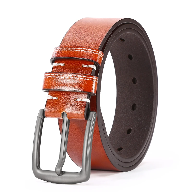 Wholesale Fashion men belts comfort leather belt PU pin buckle Casual leather belt High Quality
