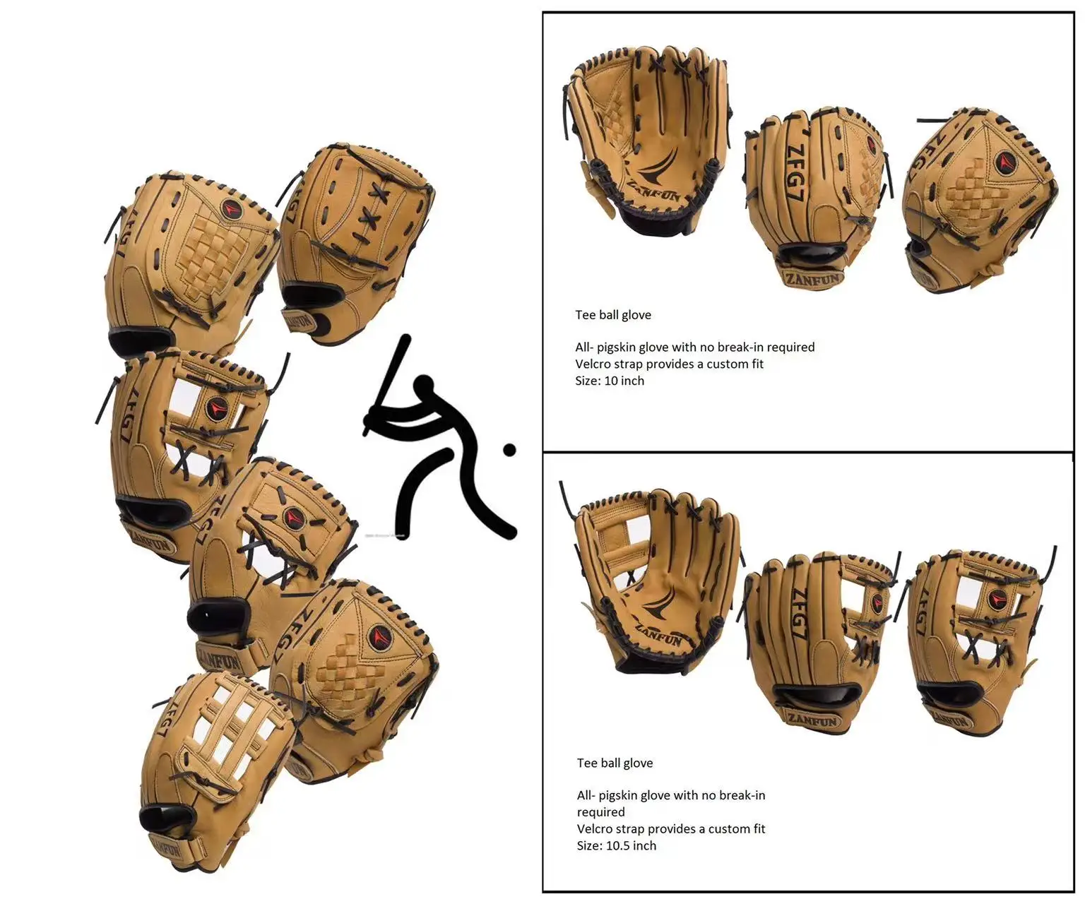 Custom Professional Leather Baseball & Softball Batting Gloves Outdoor Sports Sliding Mitt