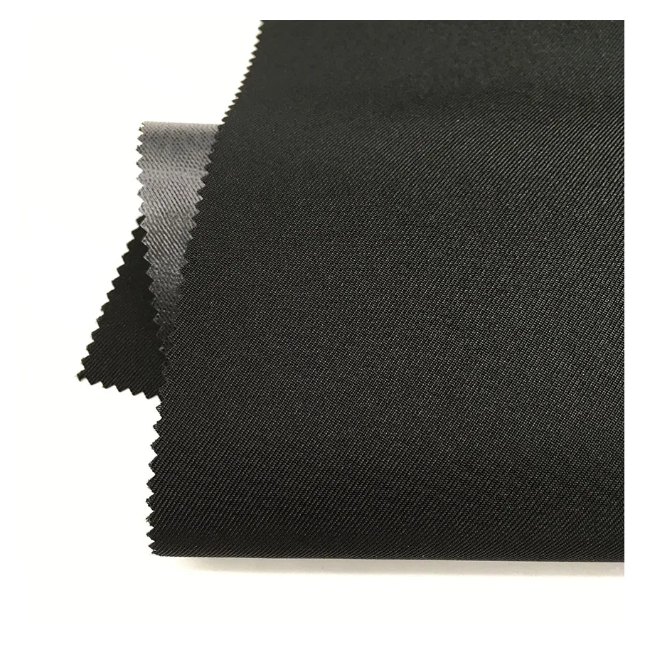 high quality custom 100% polyester woven waterproof TPU laminated 150D gabardine 2/2 twill fabric for jacket/windcoat/bag