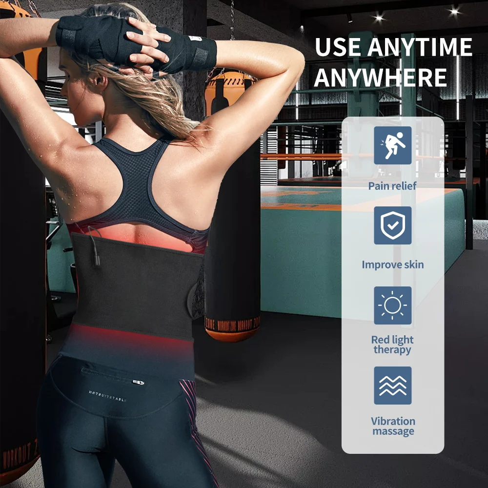 Spot wholesale factory price pain relief light strip infrared 660nm 850nm LED red light treatment health belt