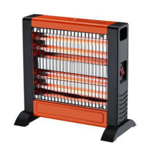 Ceramic Infrared Space Heater 1200W Living Room Portable Quartz for Home Electric Humanity Design on Handle for Portable