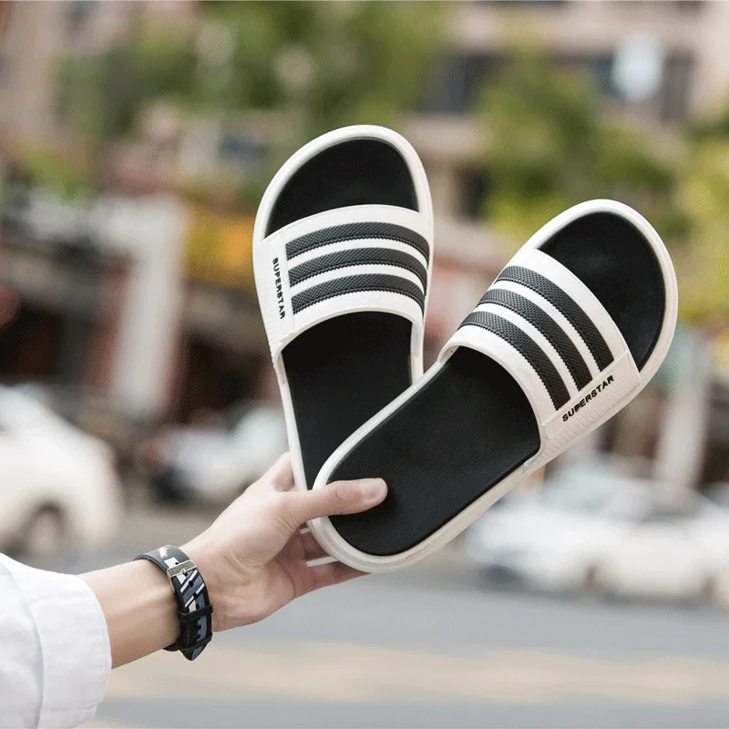 Waterproof pvc men slipper casual footwear anti slip slippers for men slides