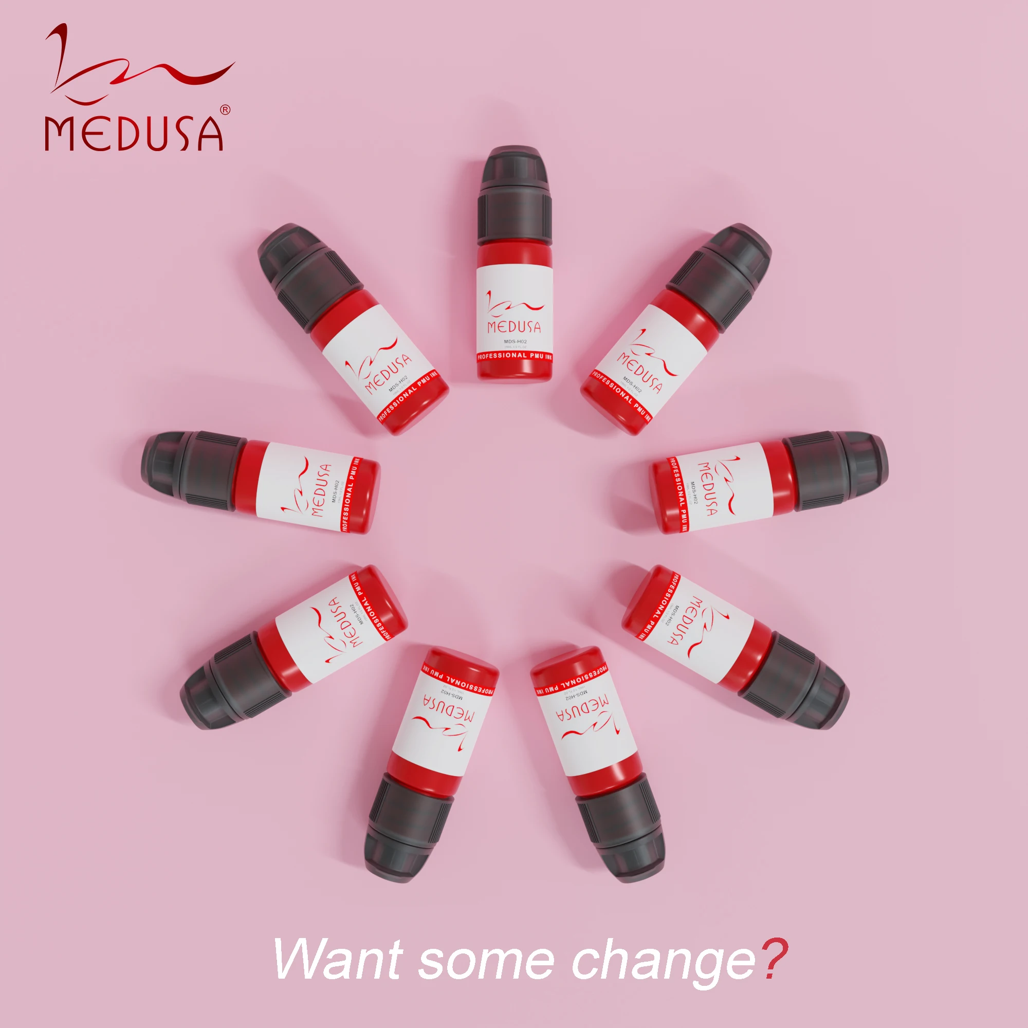 OEM Available MEDUSA Microblading Pigment Inks for Eyebrows and Lips Custom Permanent Makeup Tattoo Ink Model Number