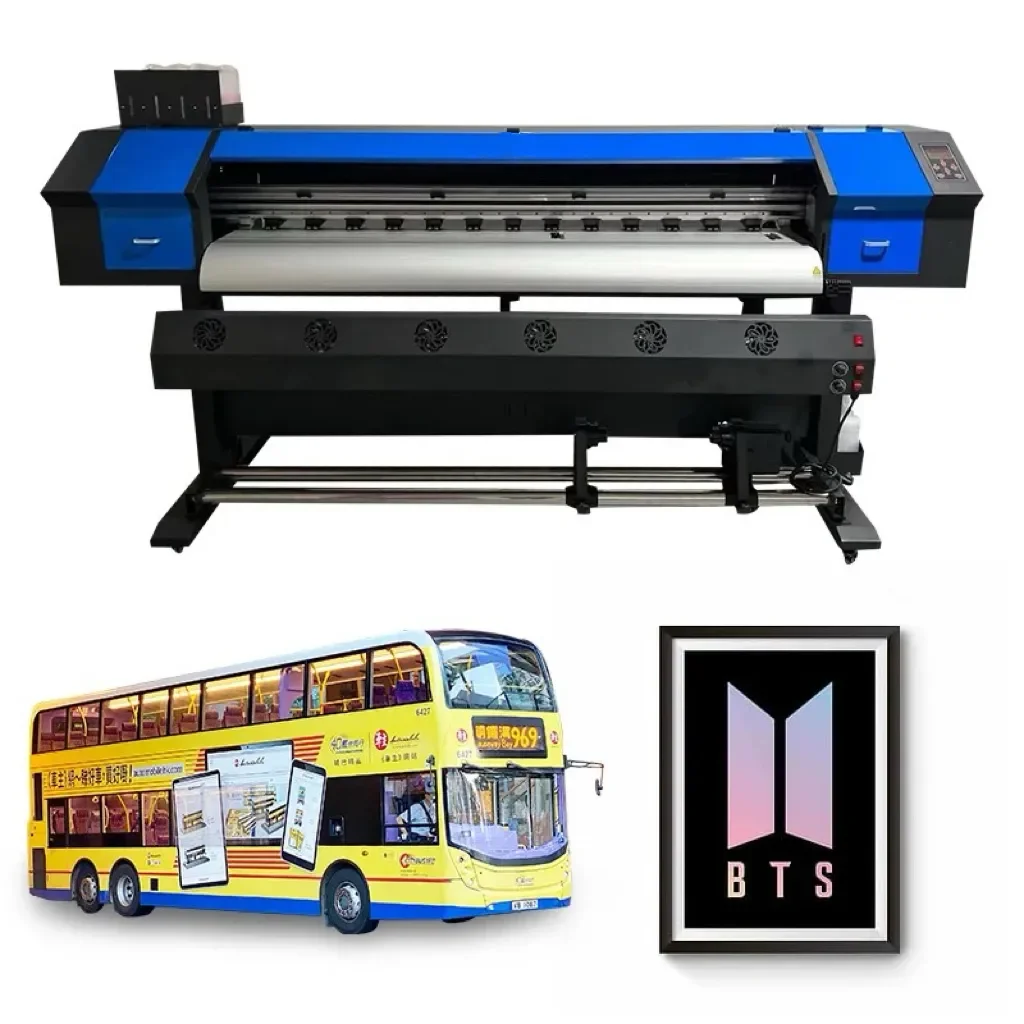 Eco Solvent Large Format Printer Flex Banner Digital Printing Machine For Vinyl Light Box Cloth Poster Billboard Printer