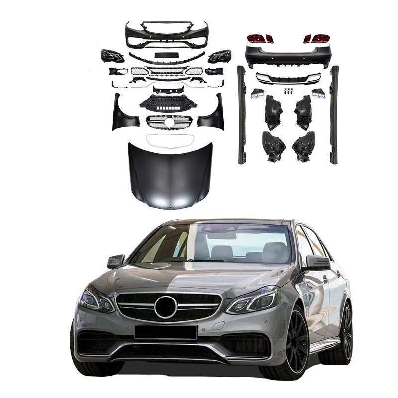 W212 Body kit for Mercedes Benz E CLASS E63 W212 Old Upgrade to New AMG bodykit front Bumper rear bumper Side Skirt