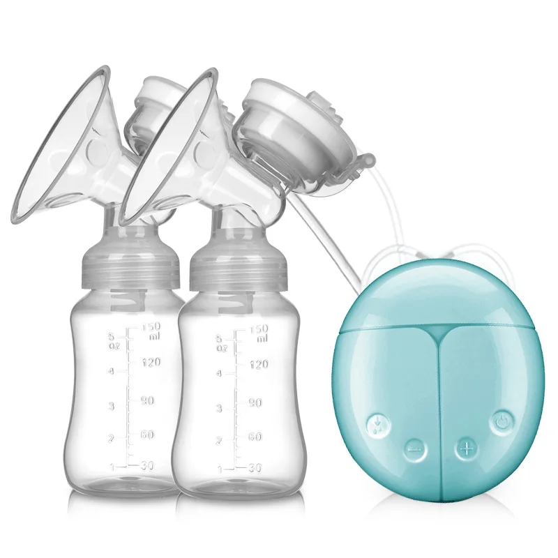 Moramona Electronic Baby Breast Pump Cup double breast feeding pump Electric Breast Pump Bottle Milk Extractor