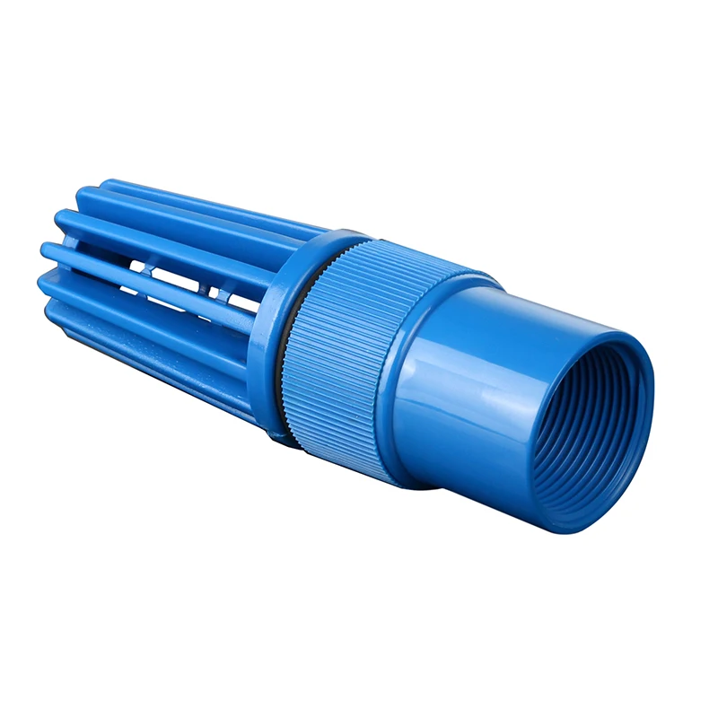 All size available bottom valve top supplier best  price Blue Color PVC plastic foot valve