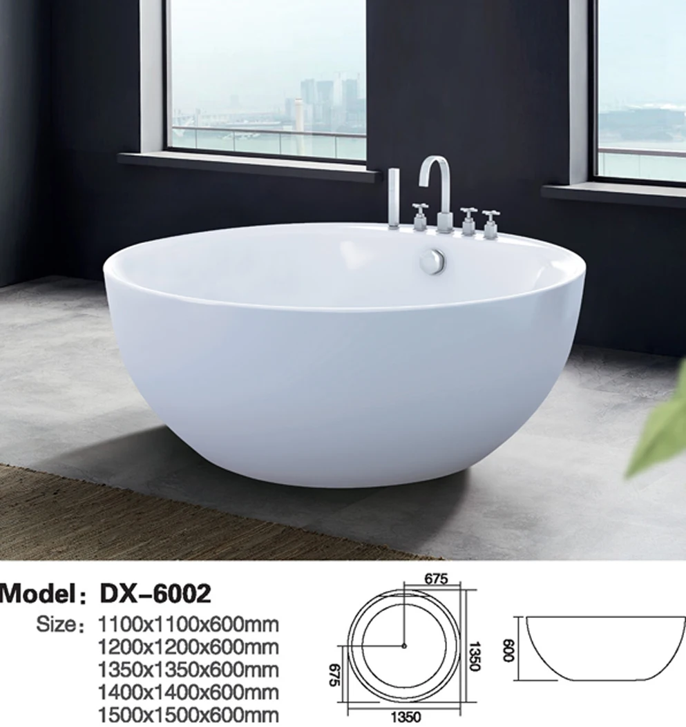 Bath Supplier Freestanding Bathtub Cheap Price Acrylic Bath Tub Dx6004