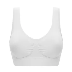 Девушки бесшовный спортивный бюстгальтер Плюс Размер Красочные без косточек жилет никаких следов Йога регулировка бюстгальтер без провода бюстгальтер с эффектом пуш ап