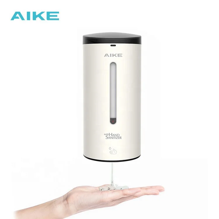 AIKE AK3105 High Quality Wall Mount stainless steel 700ml Automatic touchless alcohol gel refillable auto sanitizer dispenser