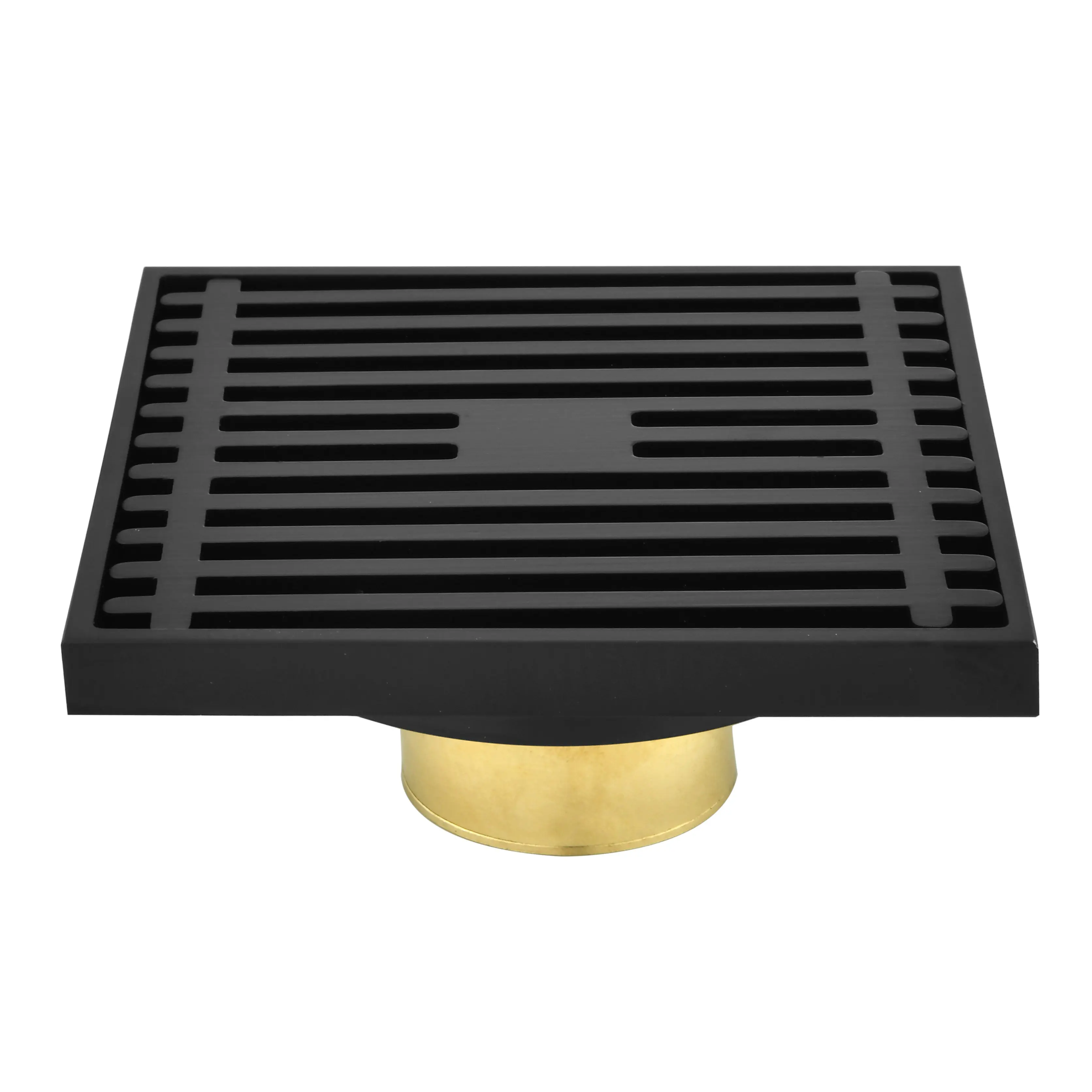 Bathroom Accessories Insert Odor Resistant Square Floor Drain Grate Cover Strainer Bathroom Brass Floor Drain