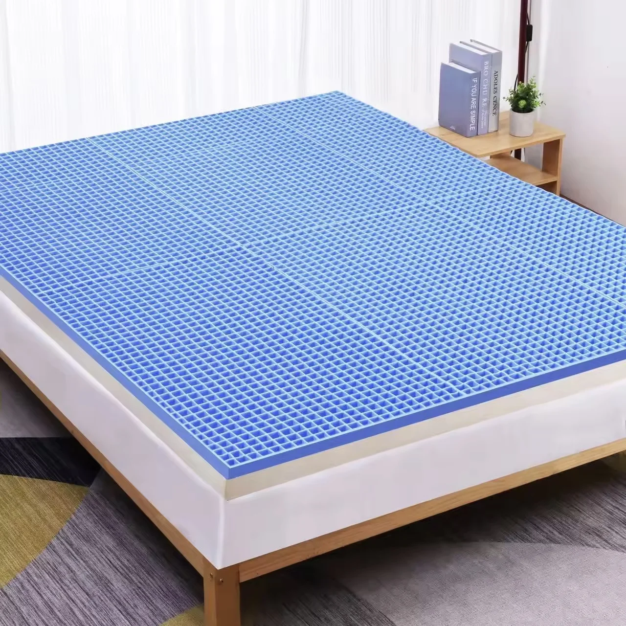 High Air Permeability  TPE Gel Mattress Cooling Memory Foam Mattress Topper