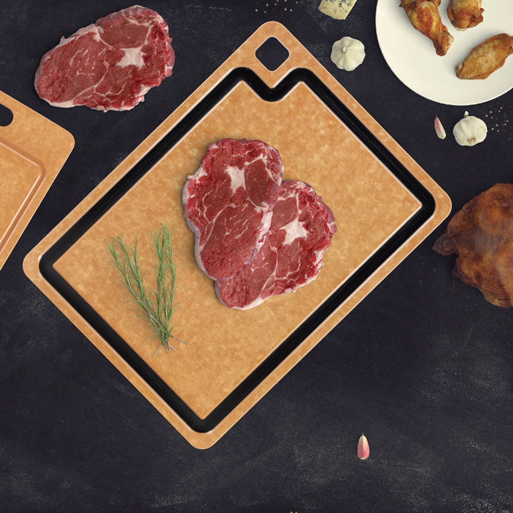 Wooden Serving Meat Chopping Board Set Customized  Keuken Luxury Bulk