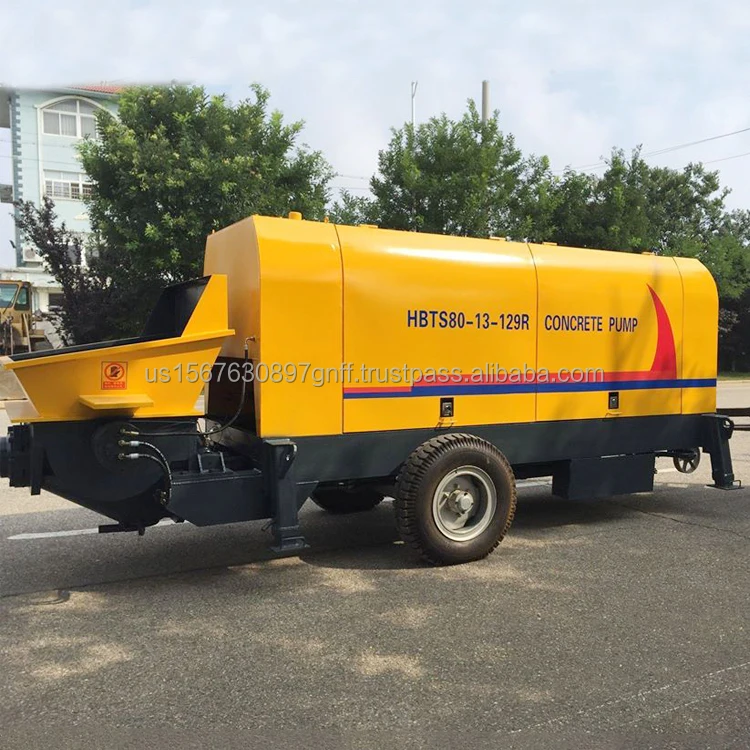 Diesel Line Mobile Concrete Pump 30-60cbm/hr Trailer Pump Construction Machine Diesel Concrete Pump with Lines