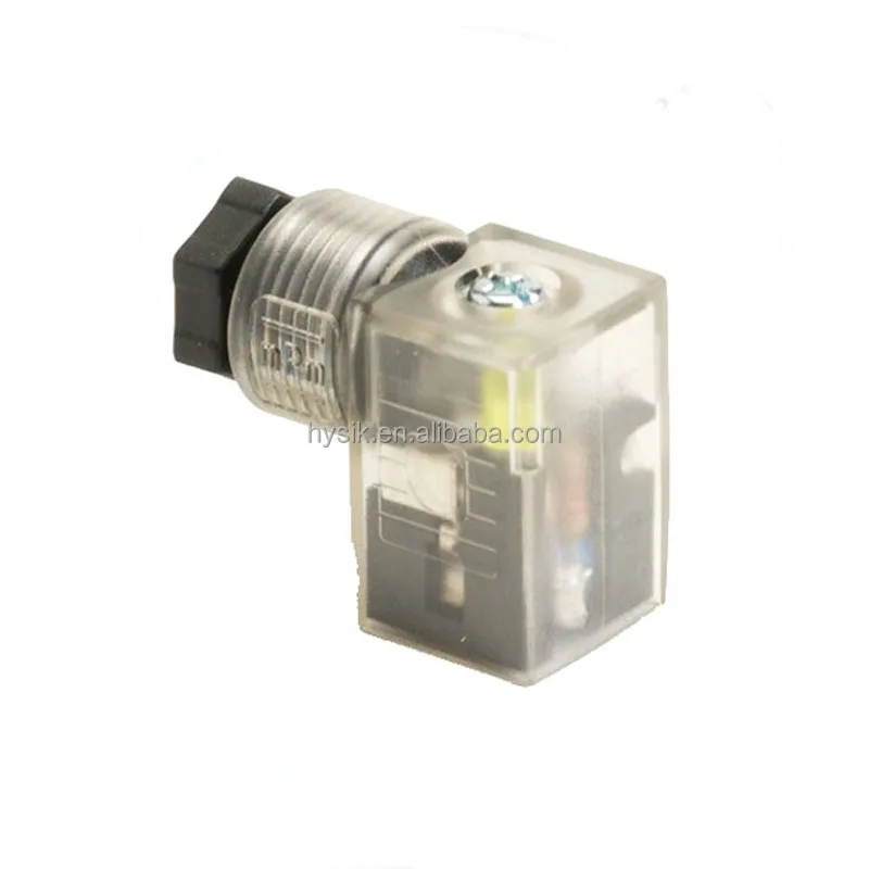 DIN 43650 Form A Form B Form C Solenoid Connector Plug LED Light 24VDC surge protection waterproof connector