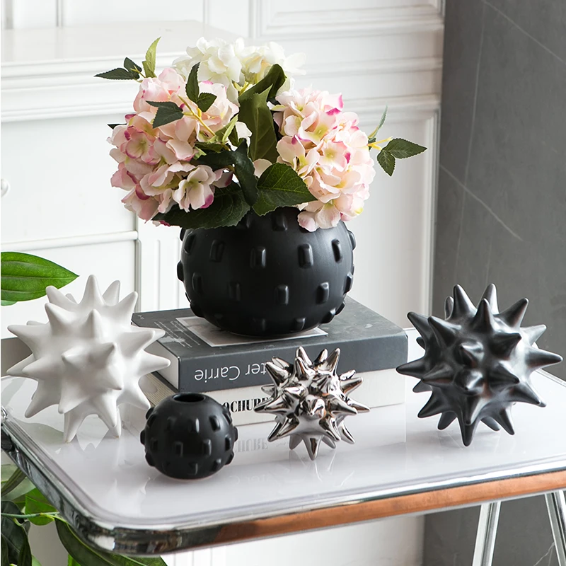 Home Decor Interior Modern Table Living Room Gold Ceramic Ornament Luxury Home Decor Accessories