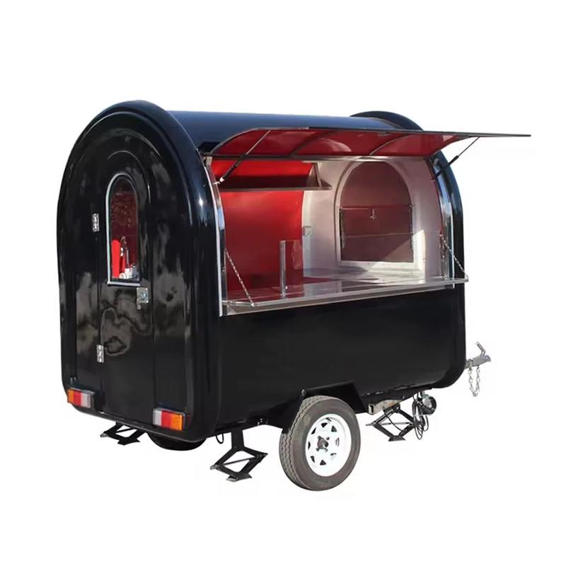 Eu Standard High Quality Mobile Food Cart Street Food Cart Outdoor Vending Food Carts