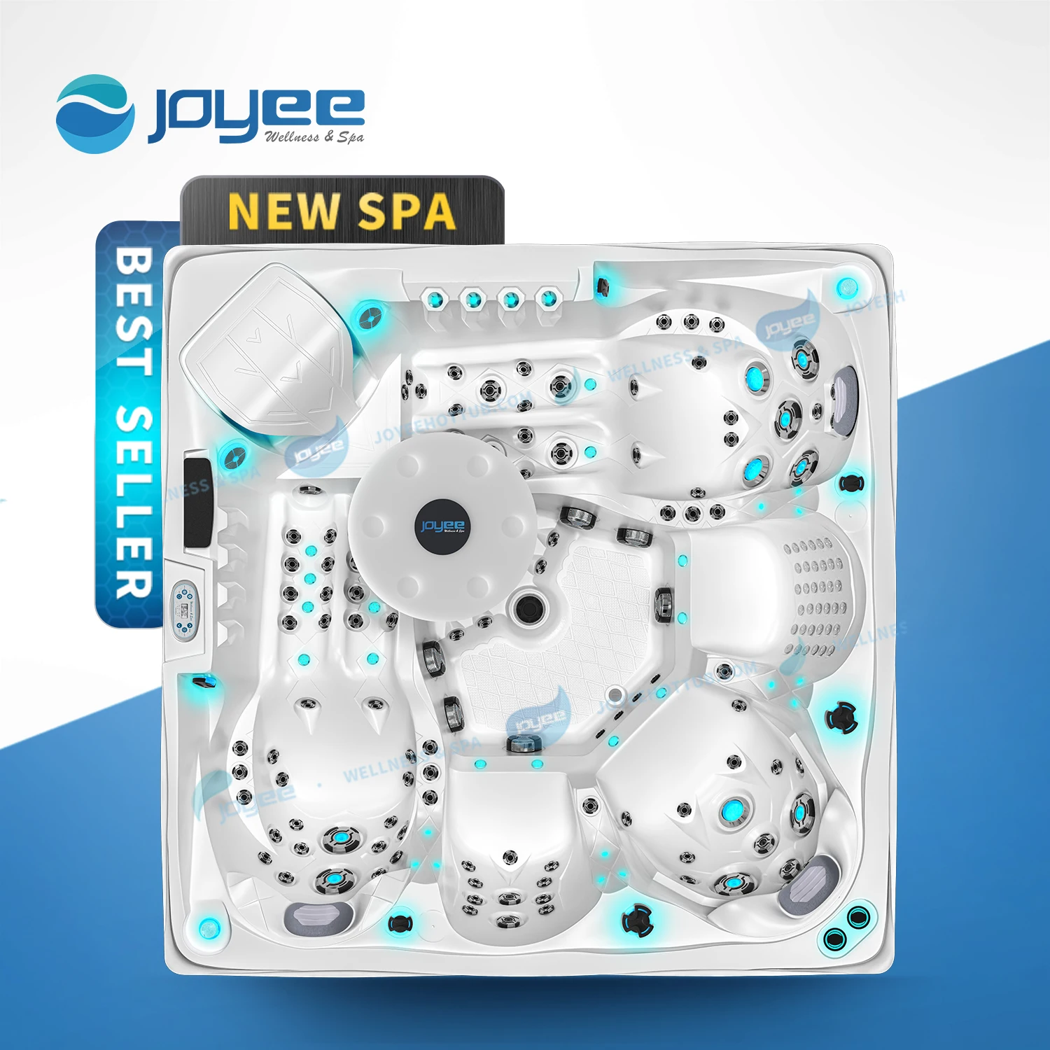 JOYEE Europe Nordic Spabad изолированный Aristech акриловый Balboa 5 человек спа бассейны открытый/крытый джакузи гидромассажная Ванна