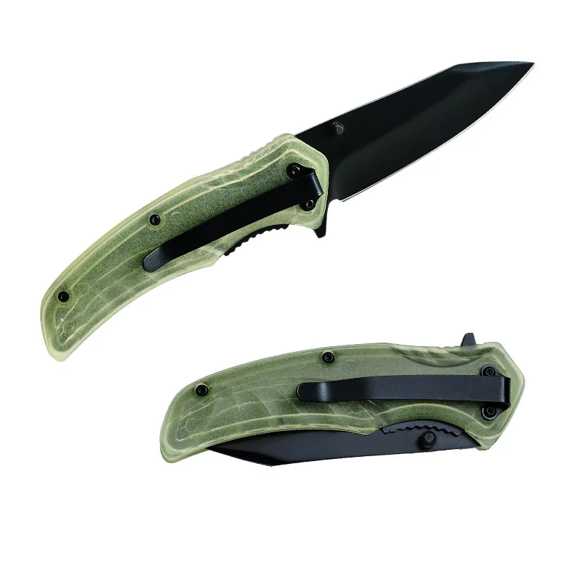 OEM/ODM Outdoor Camping Survival Tool Knives Festival Gift for Men Hand Black Folding Edc Pocket Knife