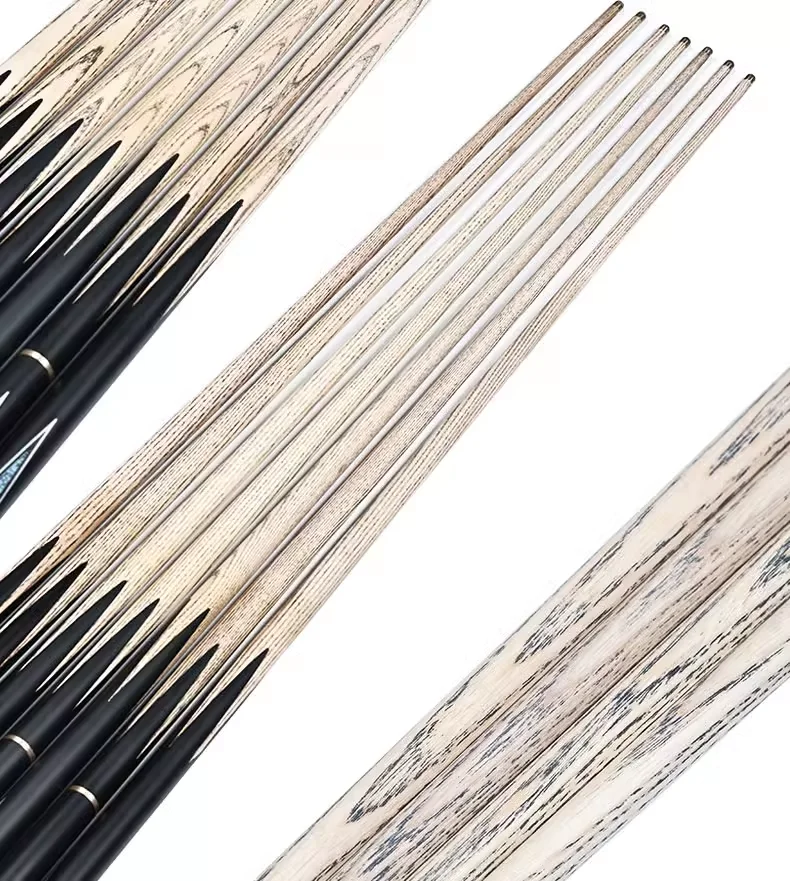 Factory Wholesale 1 Piece Snooker Cue Kit with Telescopic Extension 3/4 Jointed Snooker Cue 9.8mm Tip Ash Shaft