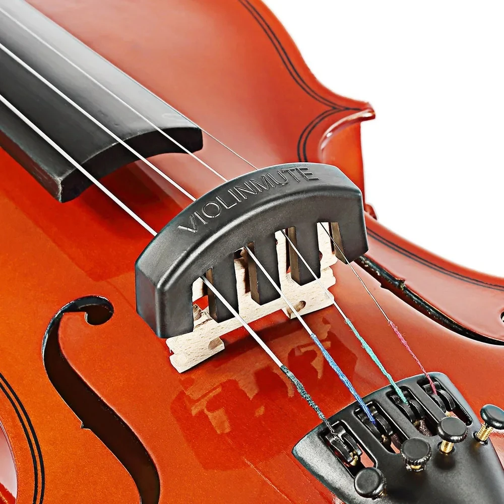 Rubber Practice Silencer Mute for Acoustic Guitar and Violin (4/4 3/4 1/2 1/4)  Violin  accessories