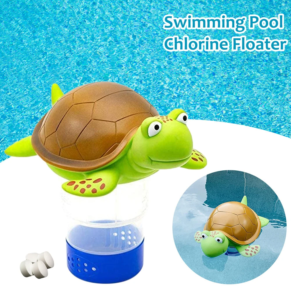 
Pool Chlorine Floater Swimming Pool Chlorinator Animal Pool Chlorine Dispenser Suitable for 3inch Tablet 