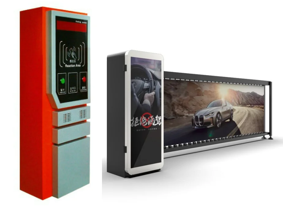 Unattended Parking Lot Smart Car Barrier Parking System Self-service Auto-payment Machine automatic traffic boom gate