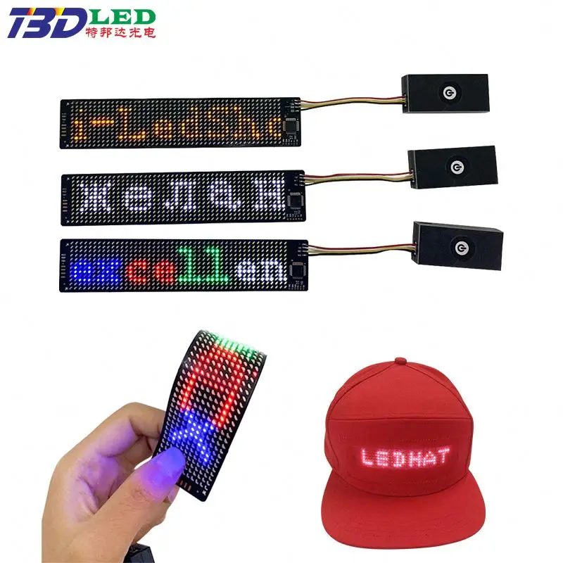 Flip Flops El Flexible LED Strip Panel Display Kids Shoe Flashing Led Curtain Light Up Moving Text App Flexible LED Screen