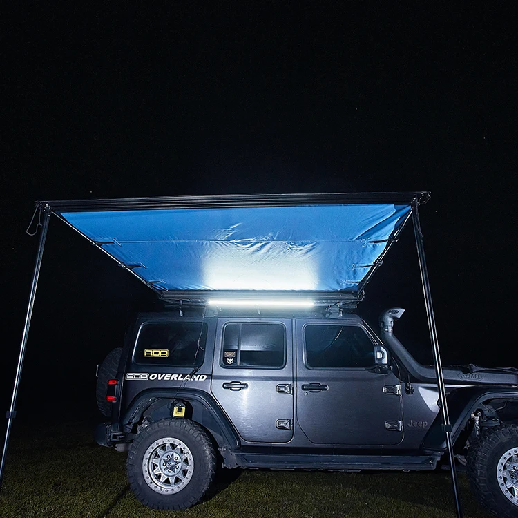 Custom logo roof top tent waterproof aluminum car tents with awning