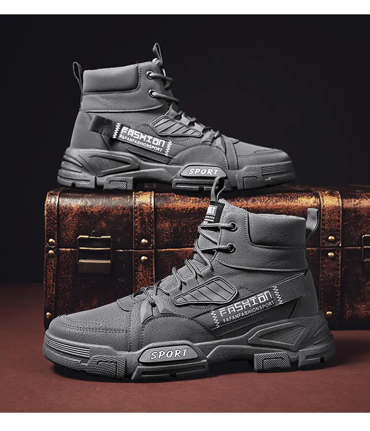 Мужские резиновые теплые рабочие ботинки на шнуровке, осенне-зимние ботинки, мужские зимние ботинки