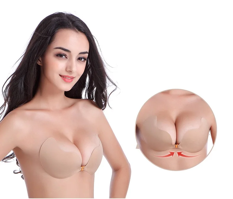 
Hot Sale Waterproof Adhesive Super Light Invisible Bra Push Up for Women 