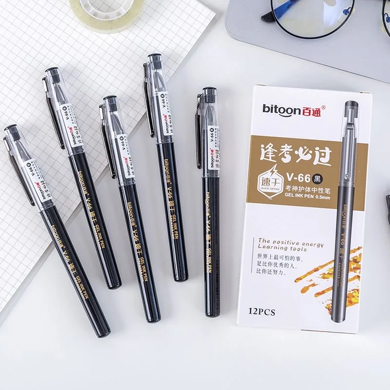 Custom Blue 0.5mm 0.7mm Gel Pens School Supplies Stationery Wholesale Custom Ink Oil Signature Neutral Made China Plastic