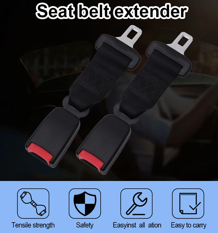 Universal portable adjustable auto pregnancy safety lock plug buckle extension car seat belt extender