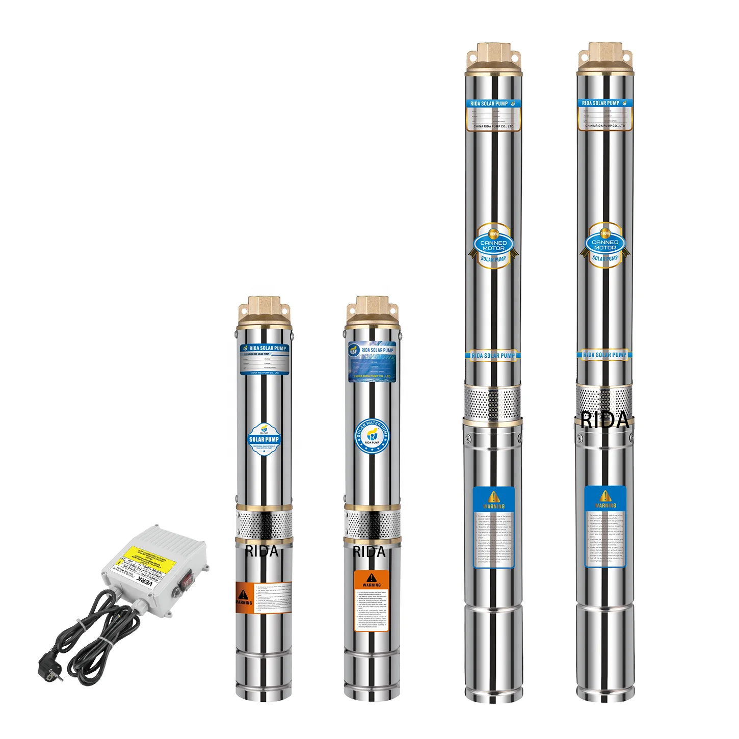 Italy brand 2 3 and 4 Inch High Pressure high Head Meter Electric or solar Submersible Deep well pump manufactures factory