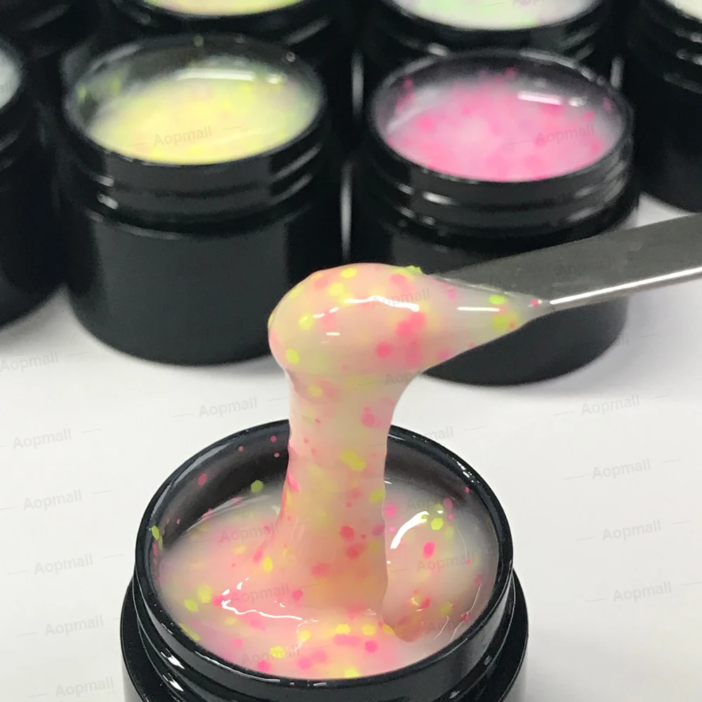 AOPMALL new arrival cream builder extension gel uv gel nail polish for nail art