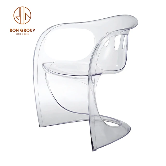 Wholesale Stackable Wedding Banquet Furniture Crystal Clear Plastic PC Chavari Tiffany Resin French Louis Acrylic Ghost Chair