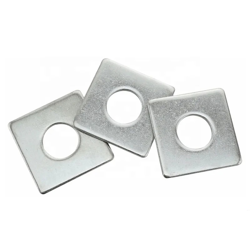 DIN436 Threaded Square Hole Flat Washers 304 Stainless Steel OEM Stock Support