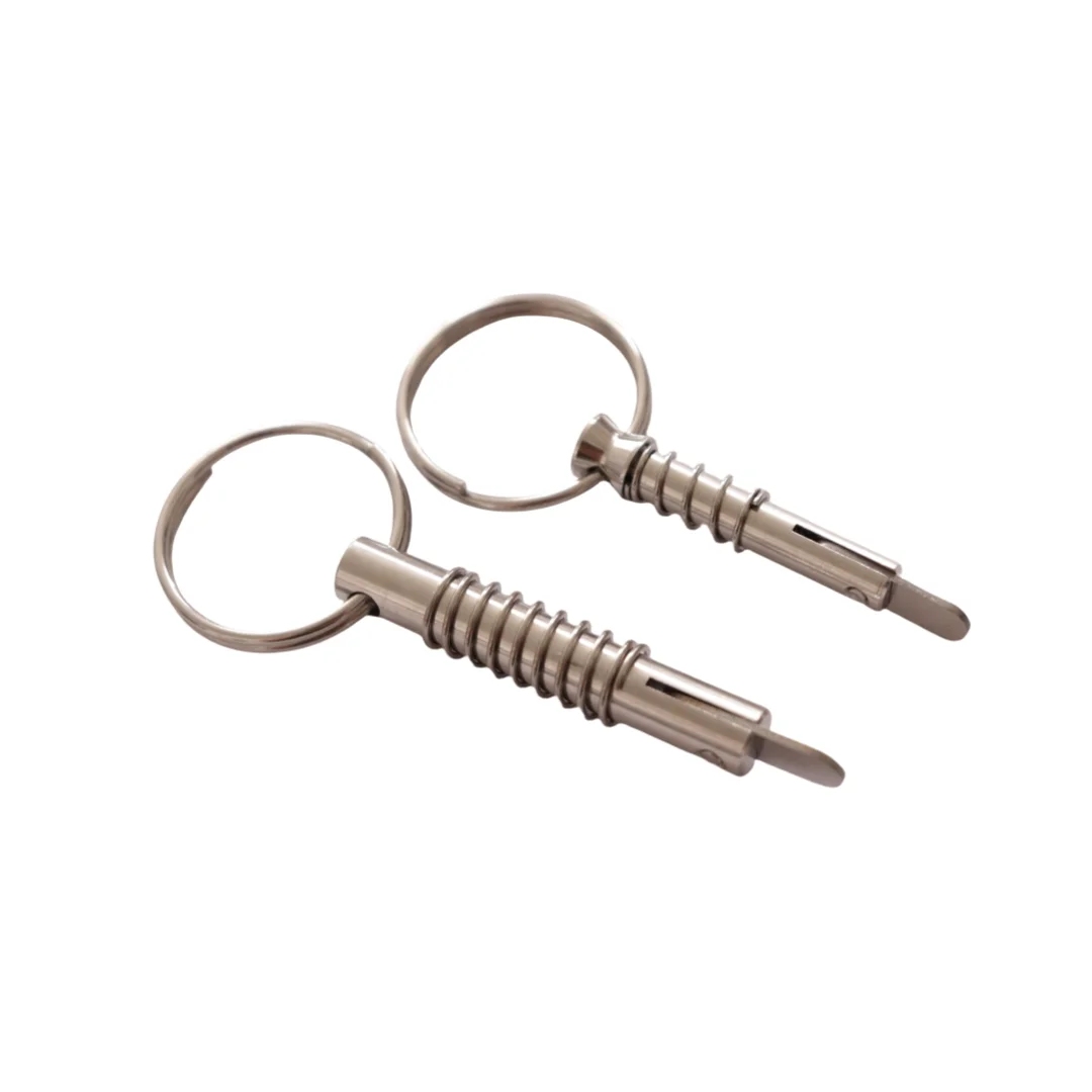 Anshun 316 Stainless Steel Quick Release Pins with Drop Cam and Spring 1/4 Inches x 1 Inch Grip for Boat Bimini Top Deck Hinge