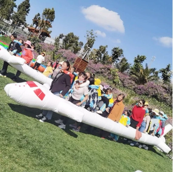 HOT interesting Popular Team building Bouncy air plane knockout match Inflatable airplane for kids and adults race games