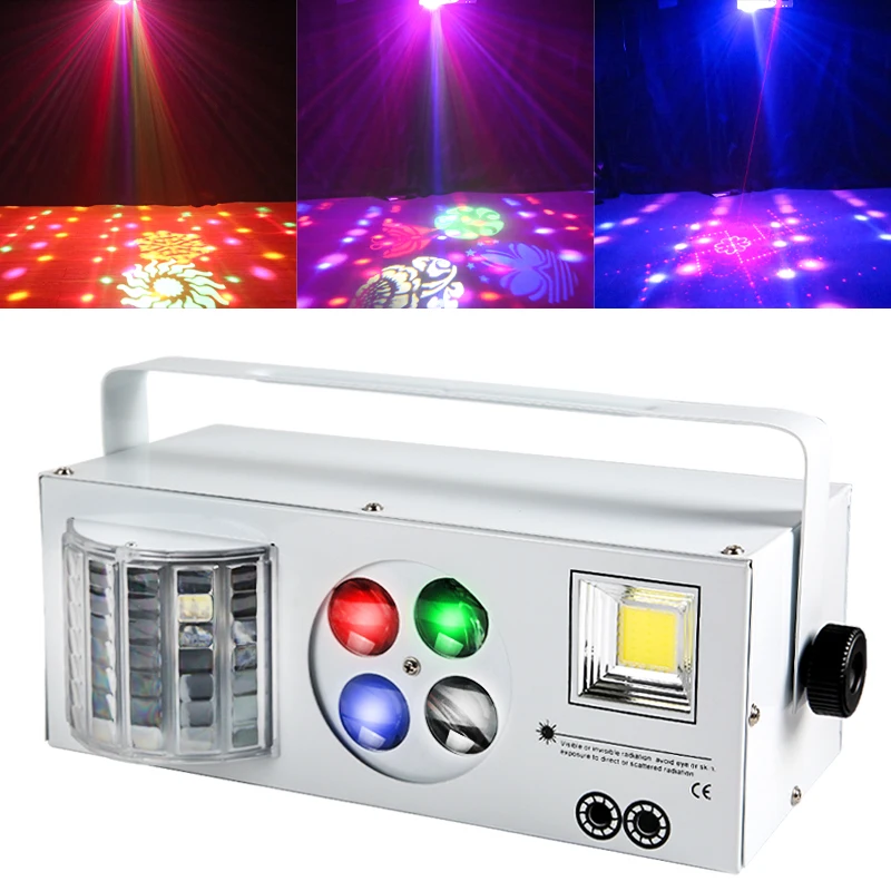 On sale sound control 4in1 multifunction effect stage lighting with Strobe effect for ktv dj disco and night club light